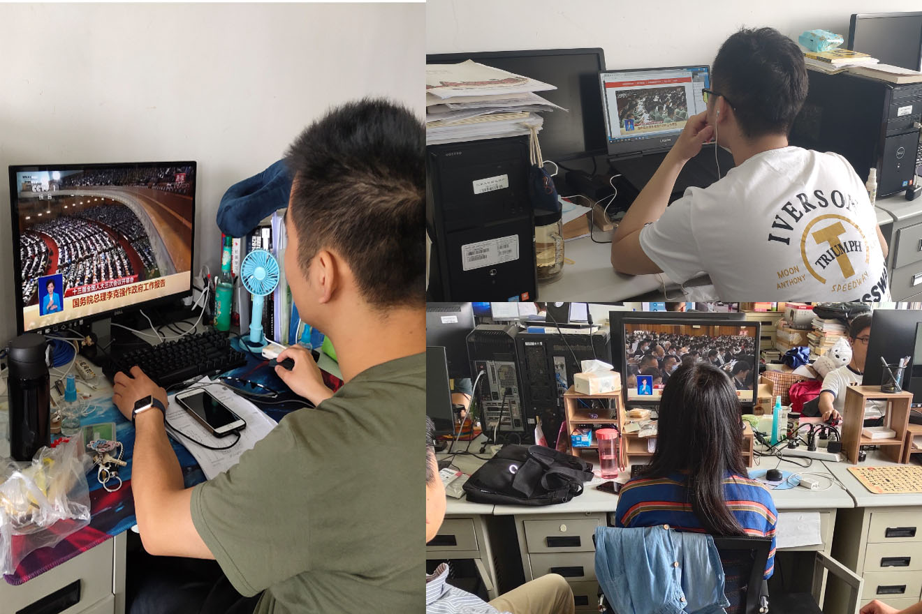 国产自拍党员师生正在收看开幕式盛况 国产自拍党员师生正在收看开幕式盛况